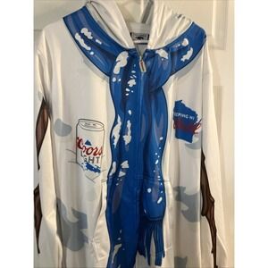 Coors Light PJ Jumpsuit w/hood Adult Unisex G&G Outfitters Sz 2XL